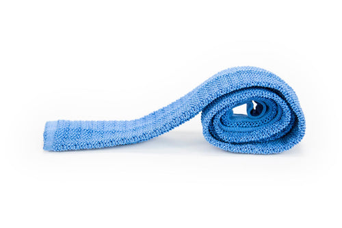 light blue silk knit