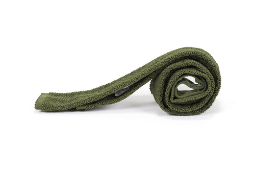 Olive Green Silk Knit