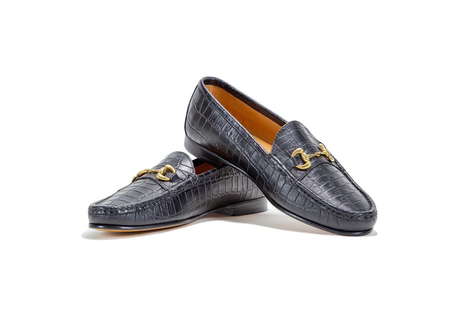 Jay Butler’s Black horse Bit loafers. Millbank Bit Loafer (Gold Bit) – Jay Butler main image 3