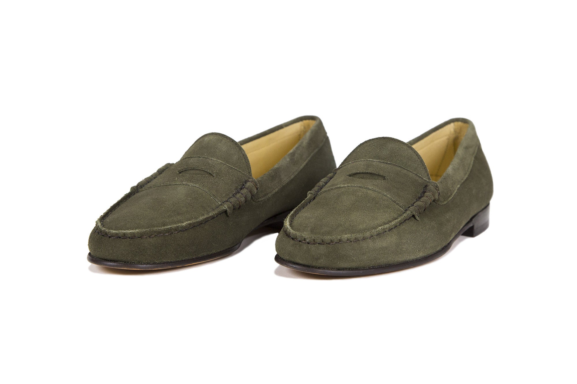 Olive Green Suede Cromwell Penny Loafer Olive Green Suede / 14 Olive Green Suede Cromwell Penny Loafer Olive Green Suede / 14