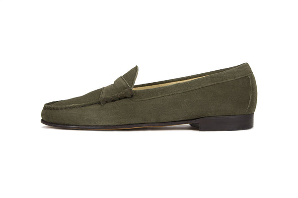 Olive Green Suede Cromwell Penny Loafer – Jay Butler