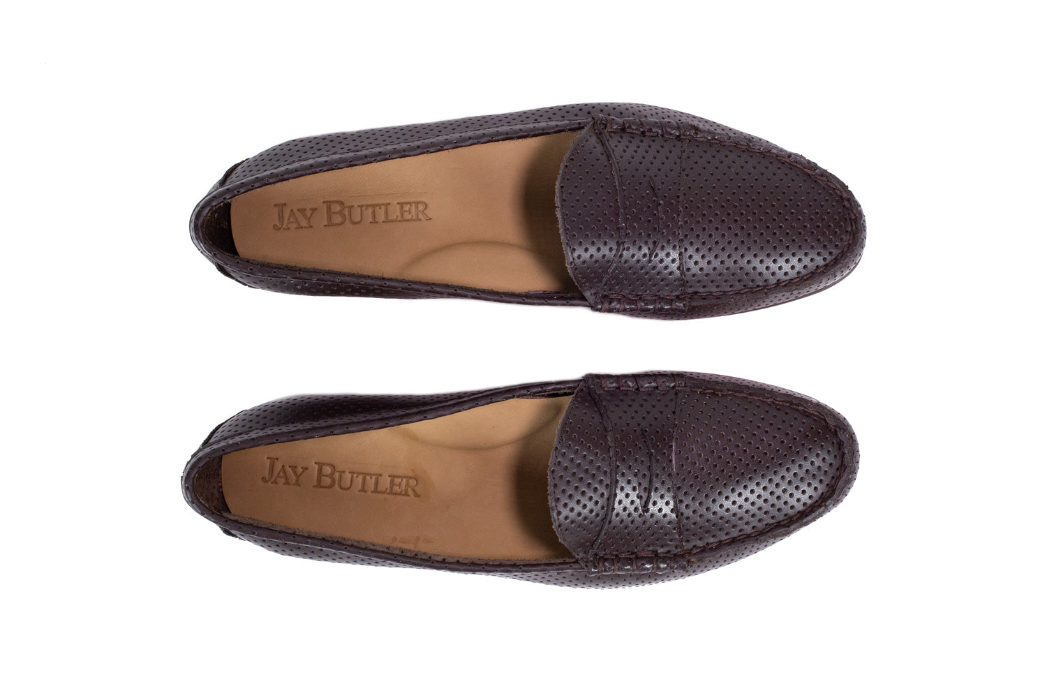 Black Grained Leather Logo Major Loafers