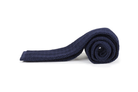 Navy Silk Knit